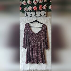 Garage Classic 90's Floral Babydoll Mini Dress/Tunic